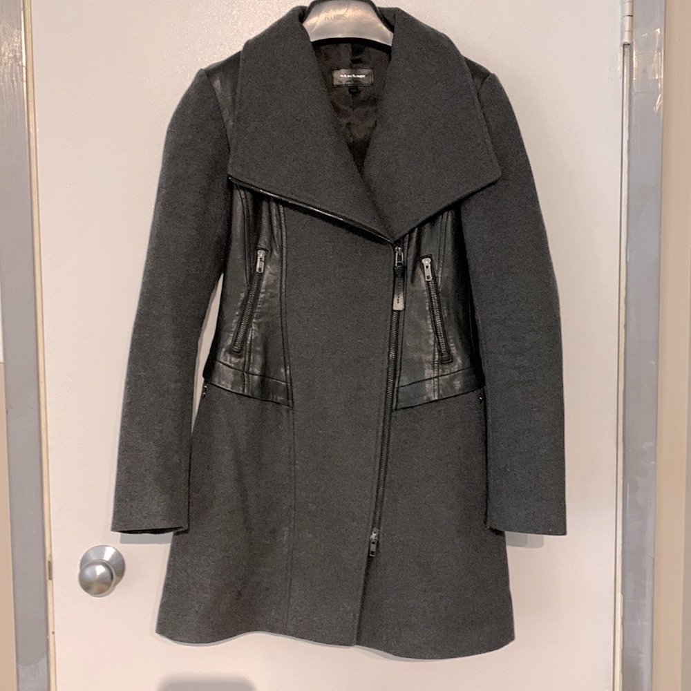 Mackage wool and leather winter coat/jacket